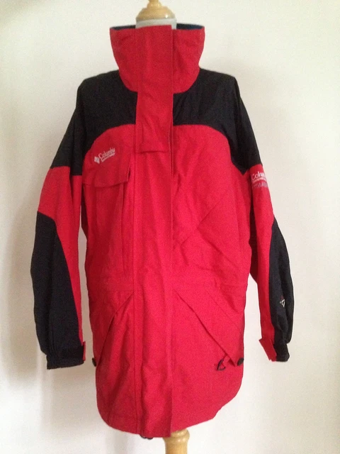 Columbia Jacket Omnitech Titanium Waterproof Red Women Size Medium