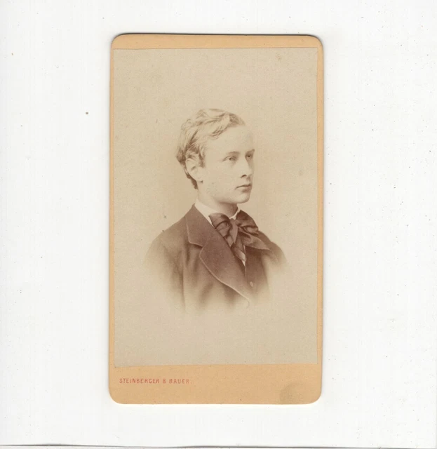 Steinberger & Bauer CDV Foto Herrenportrait - Frankfurt Main 1870er