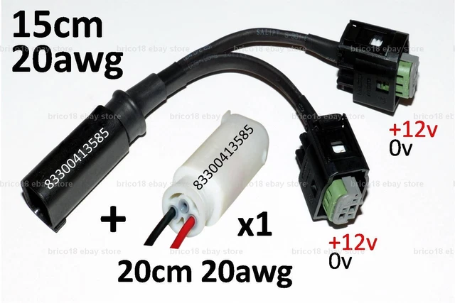 BMW Accessory Plug 15cm/20awg/2p +1 wired 83300413585 - R1200 R1250 GS XR RS RT