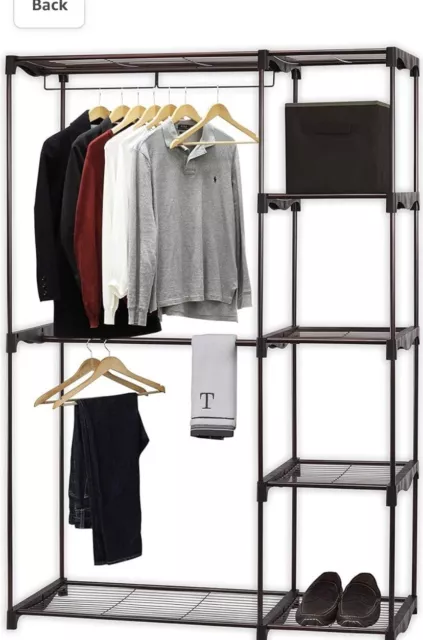 Simple Houseware Freestanding Clothes Garment 45 x 68 Inch. Bronze