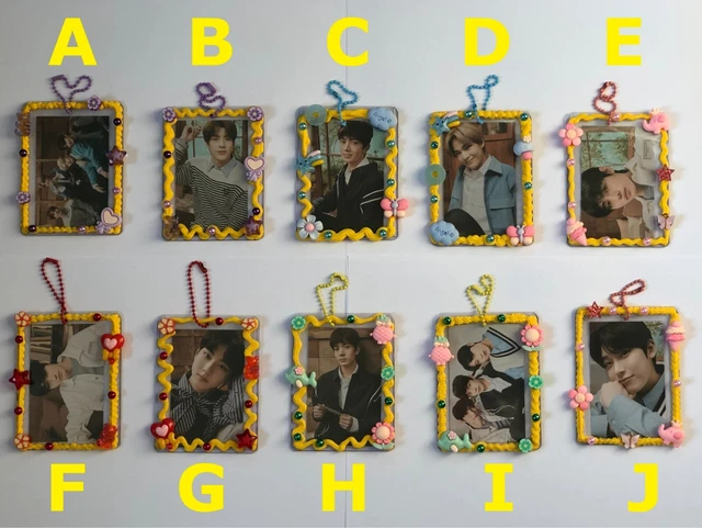 Kpop K-pop Decorated Decoden Toploader Top loader + Photocard Holder + Keychain