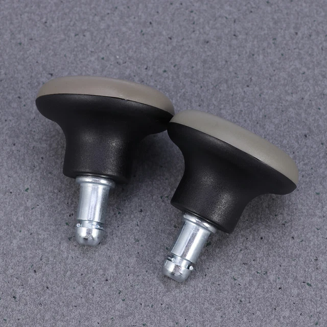 Kit De 5 Roulettes Pour Chaise De Bureau - Tige 11x22 Mm, Roues 76 Mm PU, Pour Sols Durs - 9