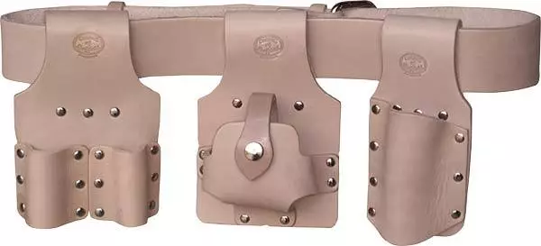 Scaffolding Tool Belt Set - Premium Tan Leather - Connell of Sheffield - UK Made