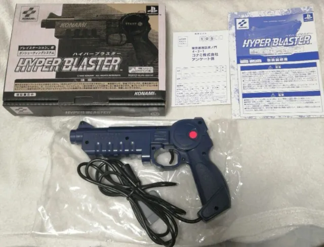 Konami Hyper Blaster Light Gun Guncon SLPH-00014 - Playstation PS PS1 - Japan