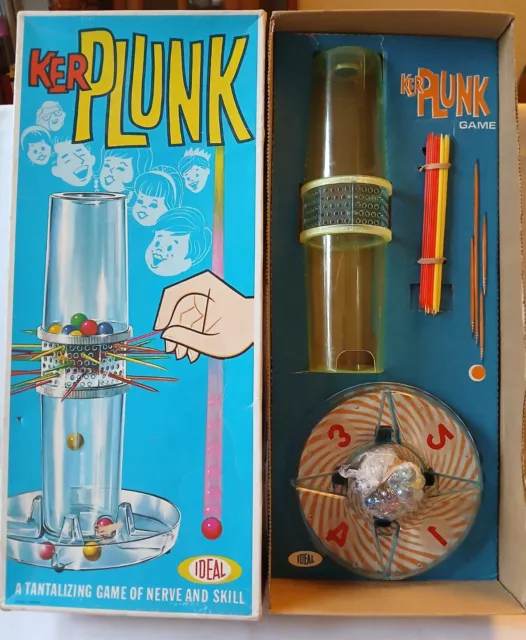 KerPlunk Board Game 1967 Ideal Complete Original Vintage Ker-Plunk Superb Cond 2