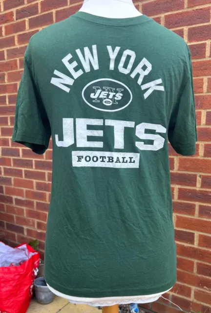 Official NFL New York Jets Football T-Shirt- Youth Size XL- Team Apparel- Green
