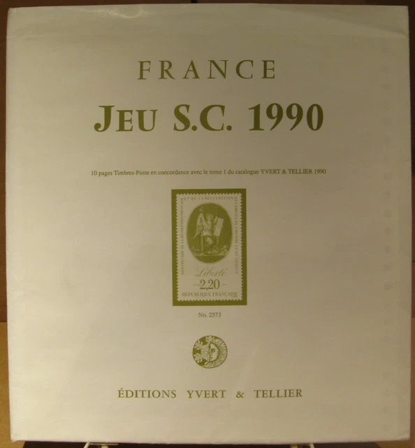 Yvert et Tellier - JEU FRANCE S.C 1990 (Avec Pochettes)