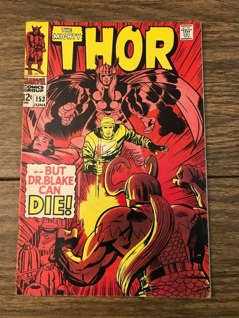 Mighty Thor #153 / 1968 (Grade 4.0) / KIRBY / LOKI / Comic Book