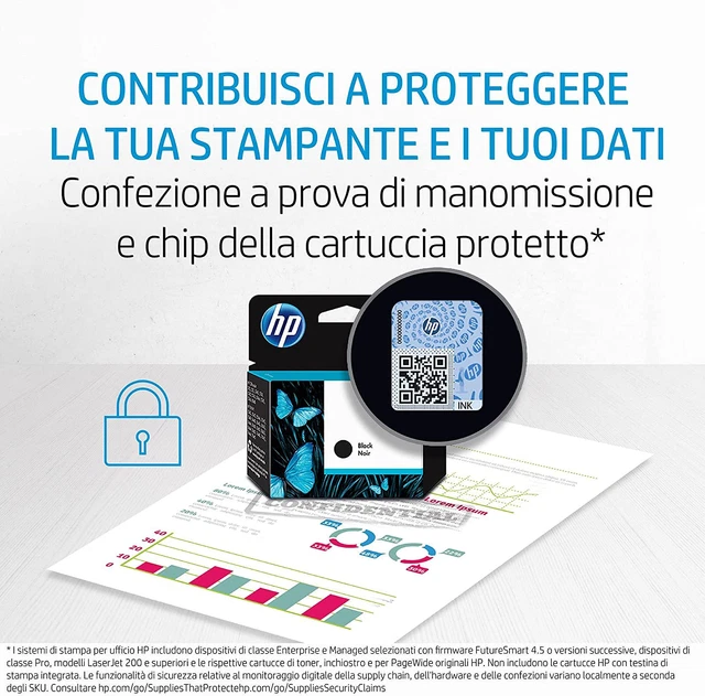 HP 305 Nero, 3YM61AE, Cartuccia Originale Stampanti Deskjet 2700, 4100, 6020, ec 9