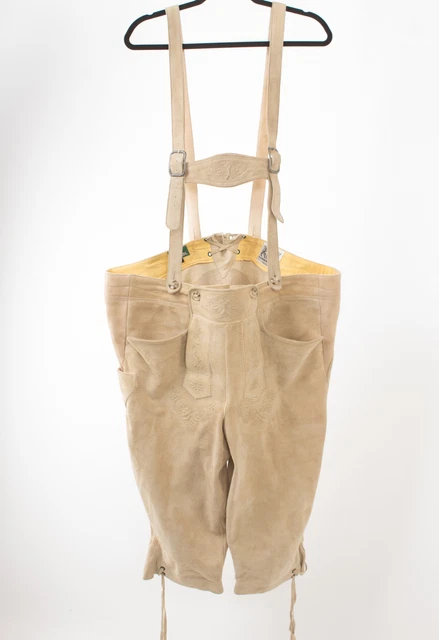 Pantaloni da uomo MEINDL pantaloni in pelle pantaloni tradizionali con spalline taglia 28 vera pelle Pantaloni da uomo MEINDL pantaloni in pelle pantaloni tradizionali con spalline taglia 28 vera pelle