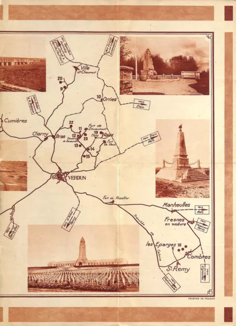 Verdun (55) Plan De La Ville & Environs / Prospectus Annees 1930 ? 3