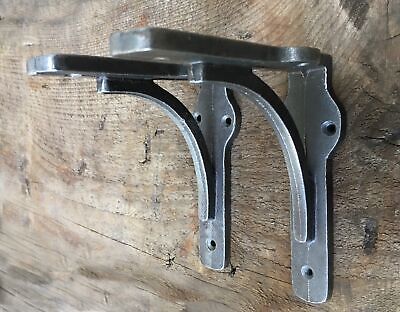 A Pair Of Solid Iron Industrial Arched Brackets Shelf Bracket Retro Cr12 3