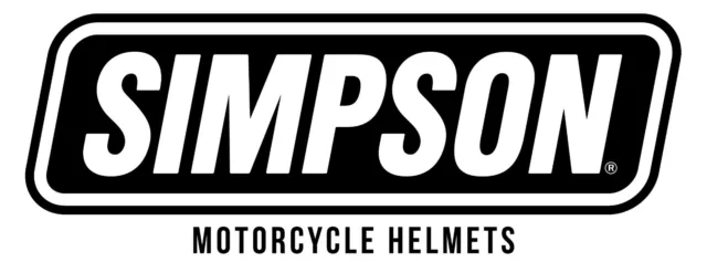 Simpson Speed Full Face matt schwarz & glänzend weiß Motorradhelm Abstand 3