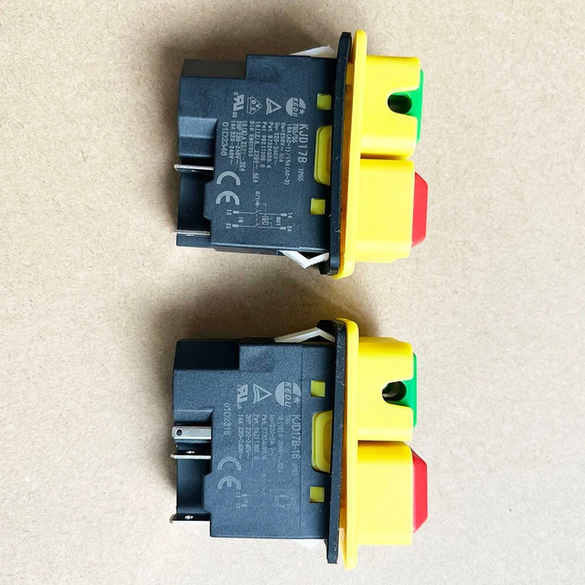 Interruttore Magnetico Di Emergenza KLD-28A/KJD17B - 2HP 16A 5Pin NVR Per Macchine Legno/Metallo - Foto 9
