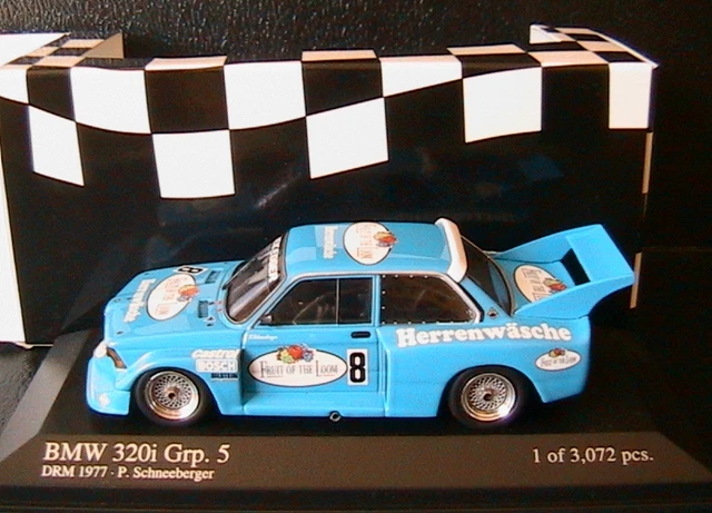 Bmw 320I E21 #8 Gr. 5 Schneeberger Drm 1977 Minichamps 400772308 1/43 3072 Pcs
