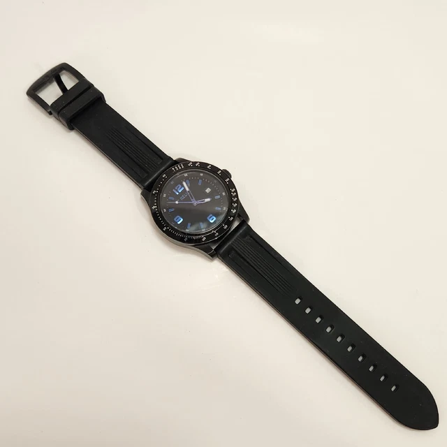 Relic Sports Watch Black Rubber Wristband Stopwatch 165 Water Resistant ZRJ11005