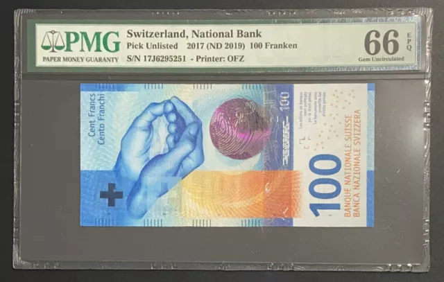 Switzerland, 100 Franken, 2019, UNC, p77A