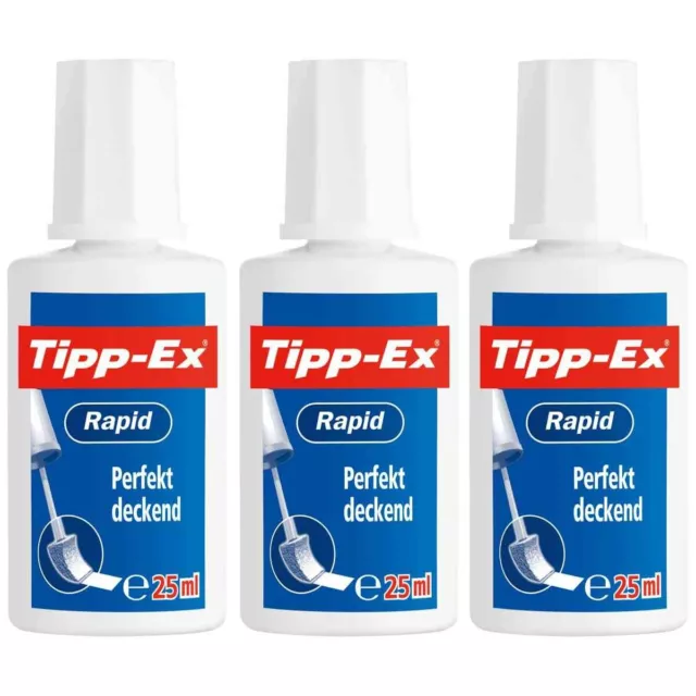 TIPP-EX Rapid Korrekturfluid schnelltrocknend weiß 25ml 2+1 SPARPACK