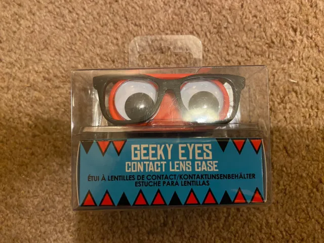 BNIB Geeky Eyes Contact Lens Case Secret Santa Christmas Stocking Filler