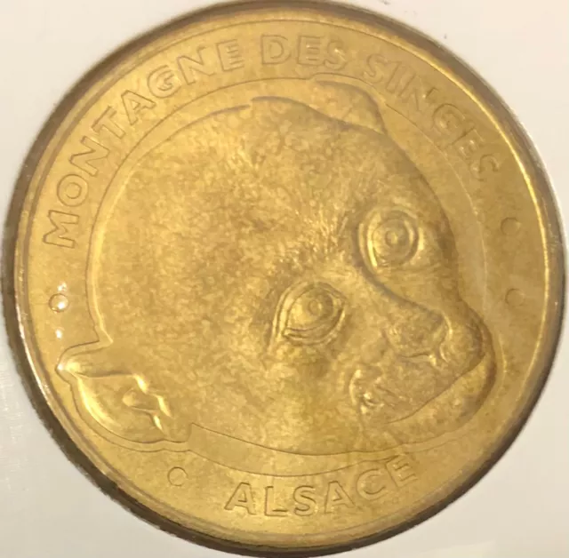 Mdp 2012 Dpt 67 Singe Macaque Médaille Monnaie De Paris Jeton Medals Tokens Coin