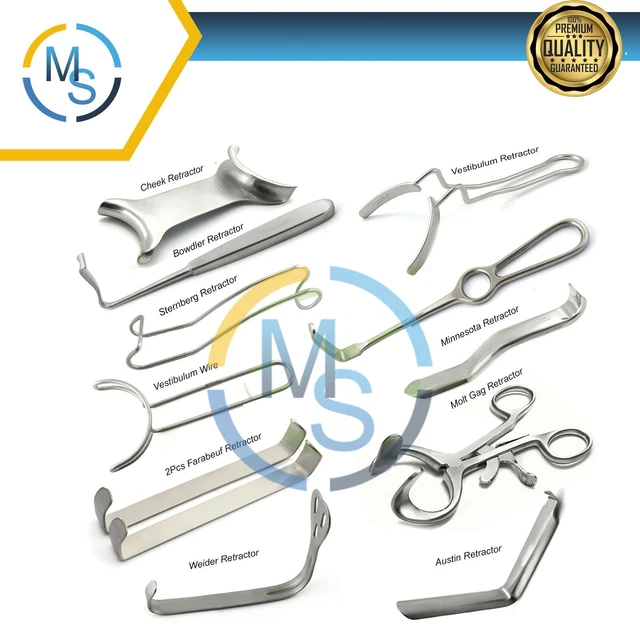 Range Of Dental Surgical Retractor Lip Cheek Orthodontic Mouth Opener
