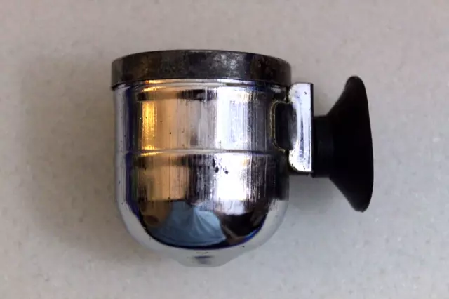 Vintage Chrome Universal Suction Cup Stick On Ashtray Accessory Chevy Ford AMC