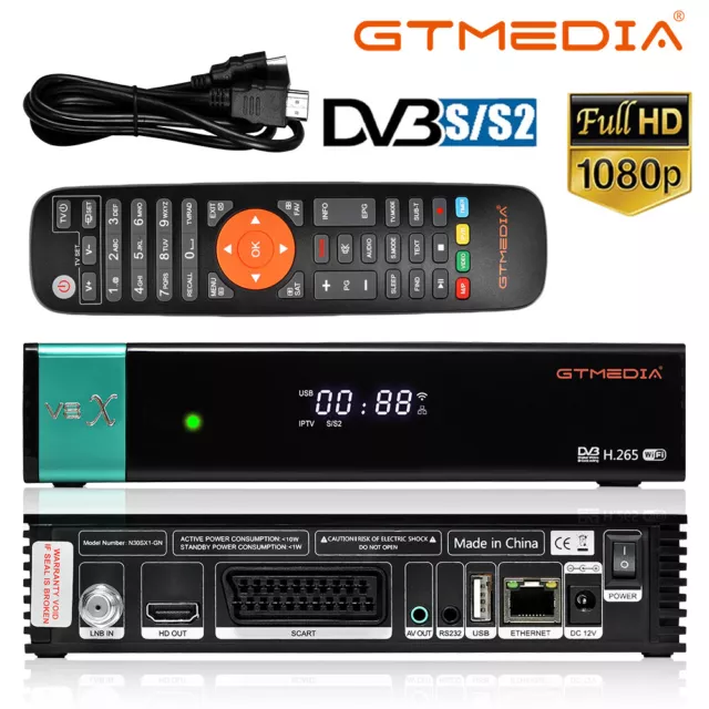 Digital FTA DVB-S2/S2X Satellite Receiver Sat Decoder PVR HD TV WIFI Set Top Box