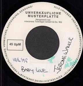 Jerome Walker - Baby Love - Used Vinyl Record 7 inch - B326z