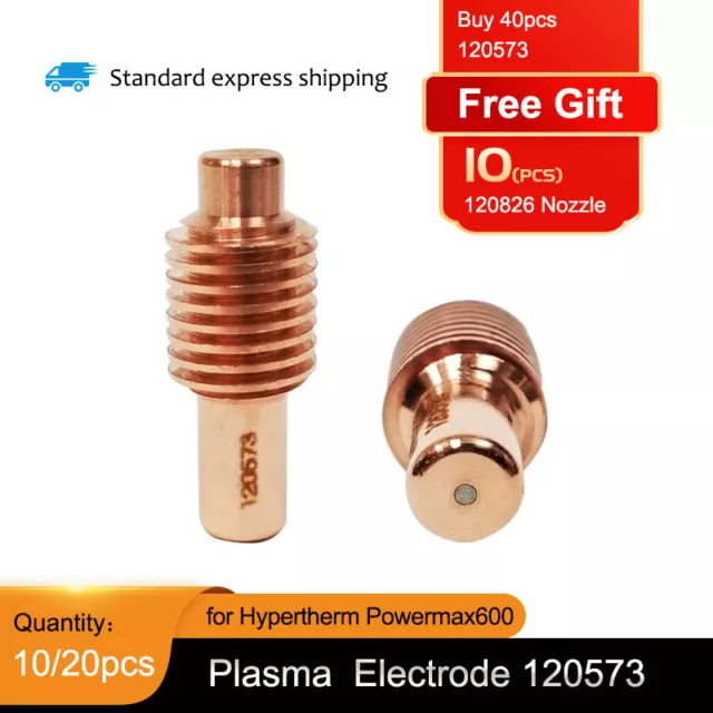 YOUCU 10/40pcs 120573 Plasma Cutter electrode For Hypertherm Powermax600 Torch