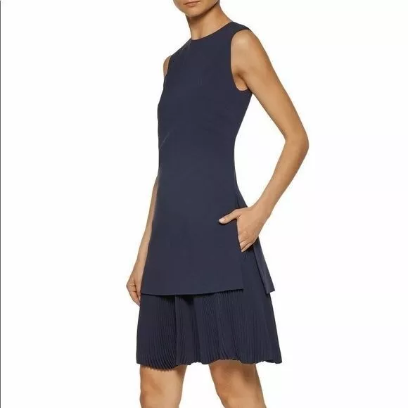 Theory Navy Blue Malkan Sleeveless Dress size 10