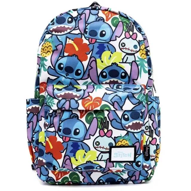 Disney Lilo Y Costuras Con Scrump 17" Tamaño Completo Nylon Mochila