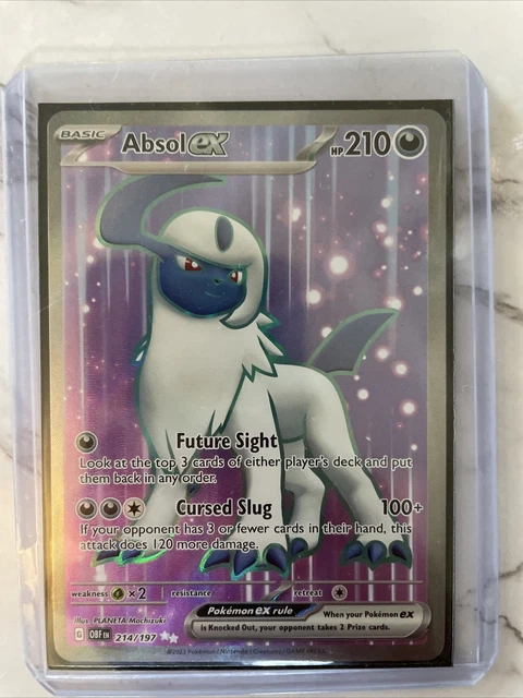 Pokemon: Obsidian Flames - Absol EX - Full Art Ultra Rare - VLP - 214/197
