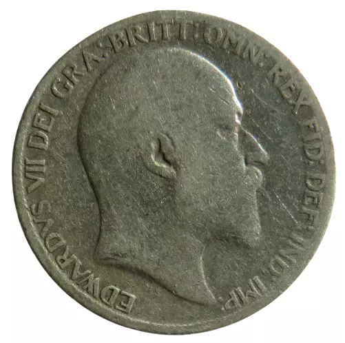 1910 King Edward VII Silver Sixpence Coin - Great Britain