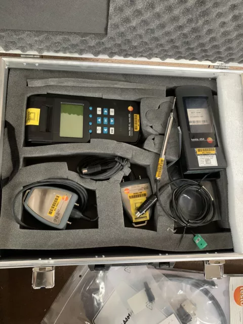 Testo 454 Control Unit And Other Gauges Etc Case And Manuals