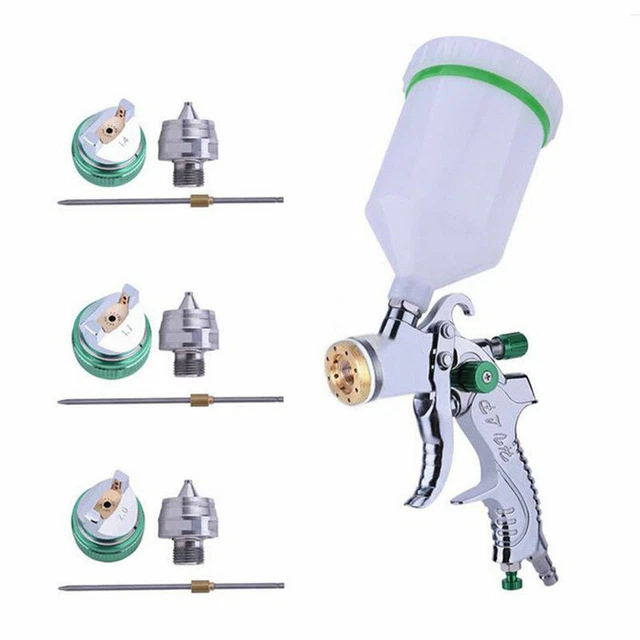 SET AUTO AIR Paint Top Painting Gravity Kits Air Spray Gun HVLP Car