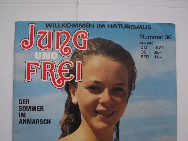  JUNG UND FREI No 36 Vintage GERMAN 1990 Magazine H E Naturist 58 00 