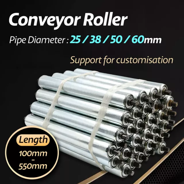 Heavy Duty Conveyor Roller Diameter Carbon Steel (Galvanized) Dia 25/38/50/60mm