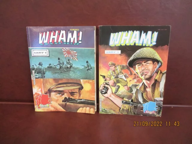 Lot de 2 BD Albums Reliés Wham! 9 et 12 (N°65-66-67 et 74-75-78) Aredit