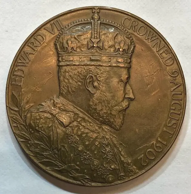 Great Britain, 1902, King Edward VII Coronation Medal, Huge, Bronze and Heavy !