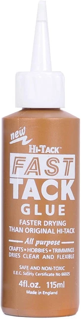 Pegamento rápido Fast Tack y pegamento PVA muy pegajoso - 115 ml | adhesivos artesanales