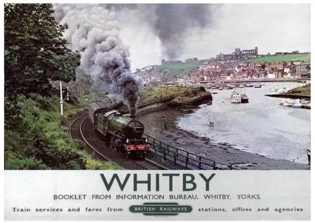 233 Vintage Railway Art Poster - Whitby North Yorkshire