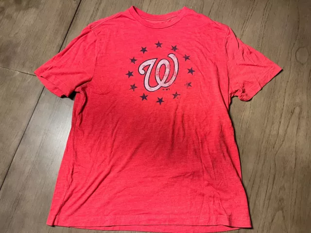 Washington Nationals Fanatics Mens Shirt - Size Extra Large (XL) - Red