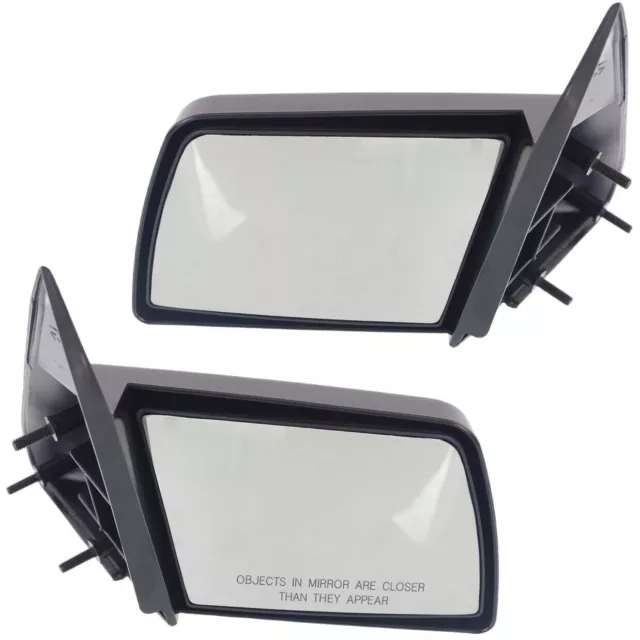 Manual Mirrors For 1988-1999 Chevrolet K1500 Driver and Passenger Side Paintable