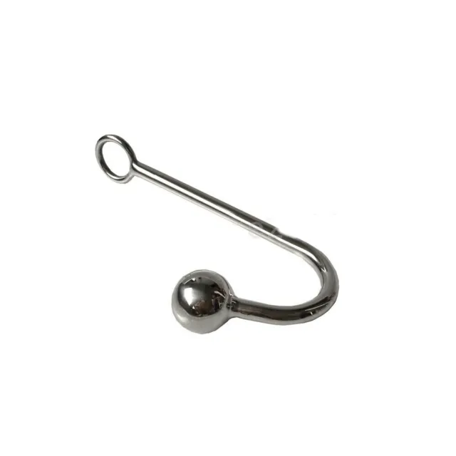 Stainless Steel Metal Hanger Hook Cleek W/ Ring Balls Plug Dilator Expander SM