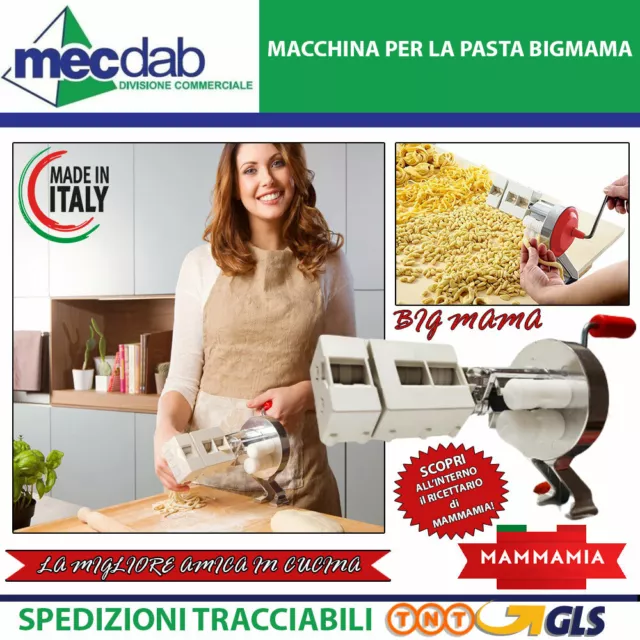 Mamamia, Macchina per la Pasta Originale Italiana “Little Mama” per  cavatelli e gnocchetti