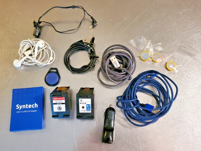 Lot of 13: Nintendo Gameboy Cart Batteries, Cords, Adapters, Printer Cartridges