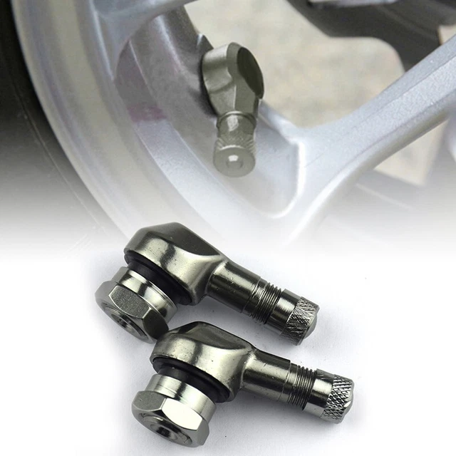 Valves Tubeless Moto JEYORZY - 6 Pièces à 90°, Laiton, Snap-In, Pour Moto, Scooter, ATV