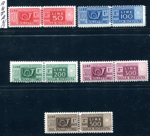 Italien Paketmarken 1946 76-80 ** Postfrisch Tadellos Höchstwerte 2790€(H0212