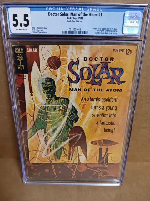 Doctor Solar, Man of the Atom #1 1st appearance of Dr. Solar CGC Graded 5.5