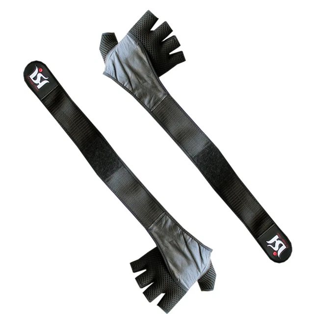 Gants de levage de poids en cuir gymnastique entraînement fitness exercice musculation entraînement 3